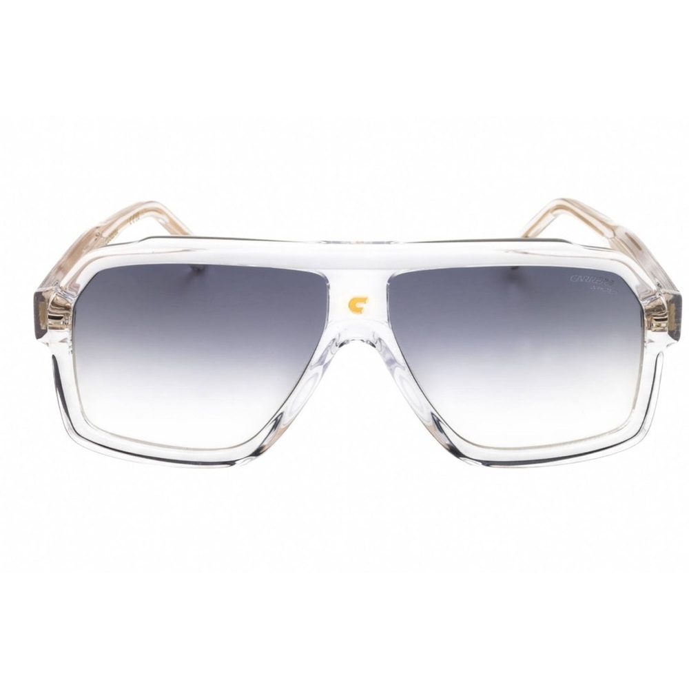 Carrera Men's Clear Frame Sunglasses with Gray Gradient Lenses